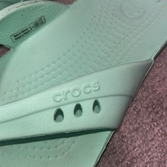 Croc flip flop Mint color 9 - Picture 3 of 4